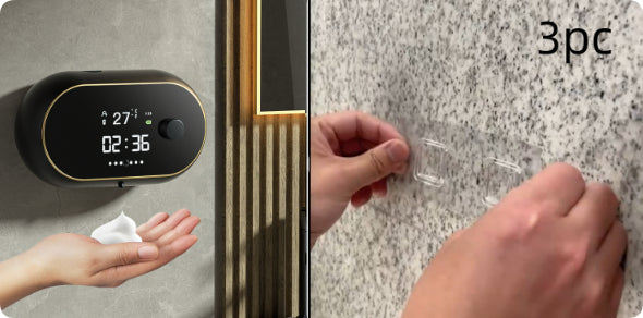 Automatyczny dozownik mydła i środka dezynfekującego w piance, naścienny, USB